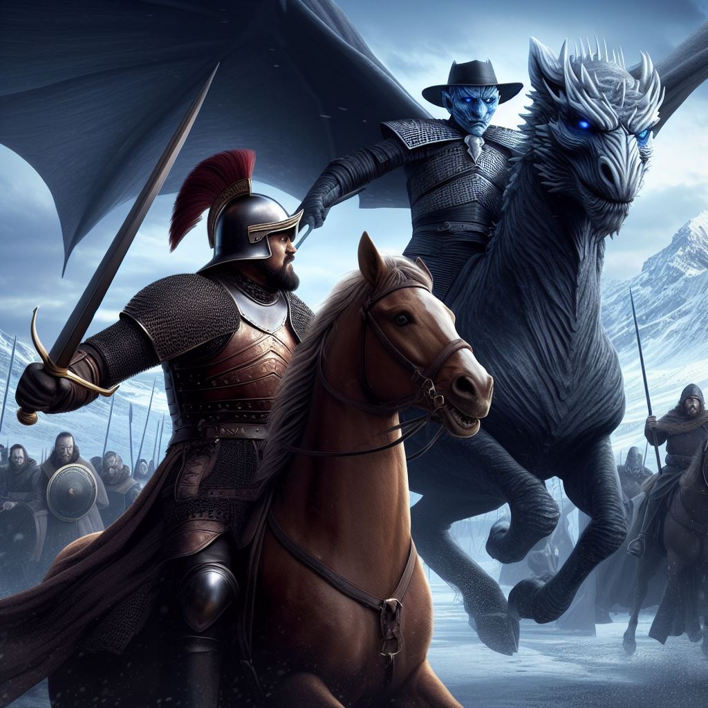 For a course module in my "#AI for Rapid Upskilling Pathways" program. So much fun, but I am too deep in the wrong rabbit hole by now. Ferdinand Magellan here fails his stealth mission for the Night King in Game of Thrones to map a path beyond the wall 😅🤣. No fear, Lars is here