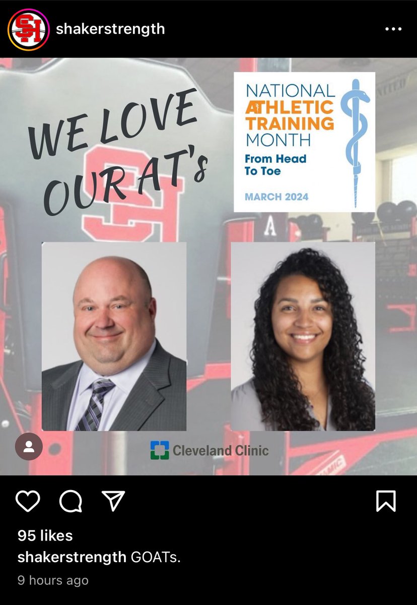 Trainer Jordyn, AT, ATC tweet media