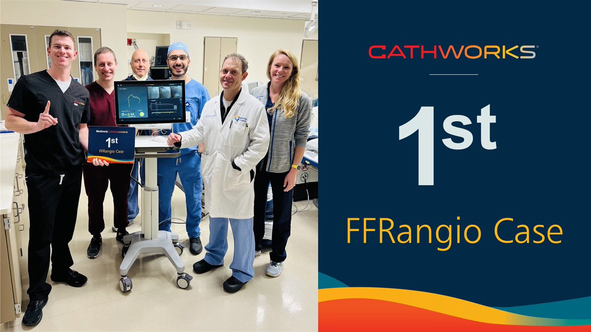 Congratulations to Dr. Justin Dunn and the entire team at @SummaHealth in Ohio for performing their first #FFRangio case!

We’re looking forward to partnering with Dr. Dunn as we continue to transform cardiovascular disease through the continuum of care with @MedtronicCRDN!