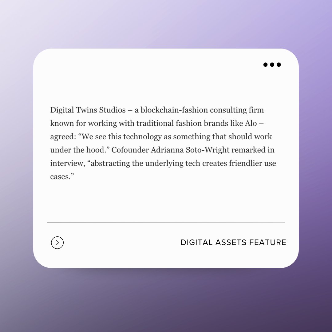 👗🌐We're thrilled to be featured in Forbes, exploring the evolving relationship between fashion and technology. 

Unlike the buzz of "crypto" dominating past years, 2024 marks a shift to 'quiet technology' in the fashion world.

From Gucci's Ancora show to Louis Vuitton's
