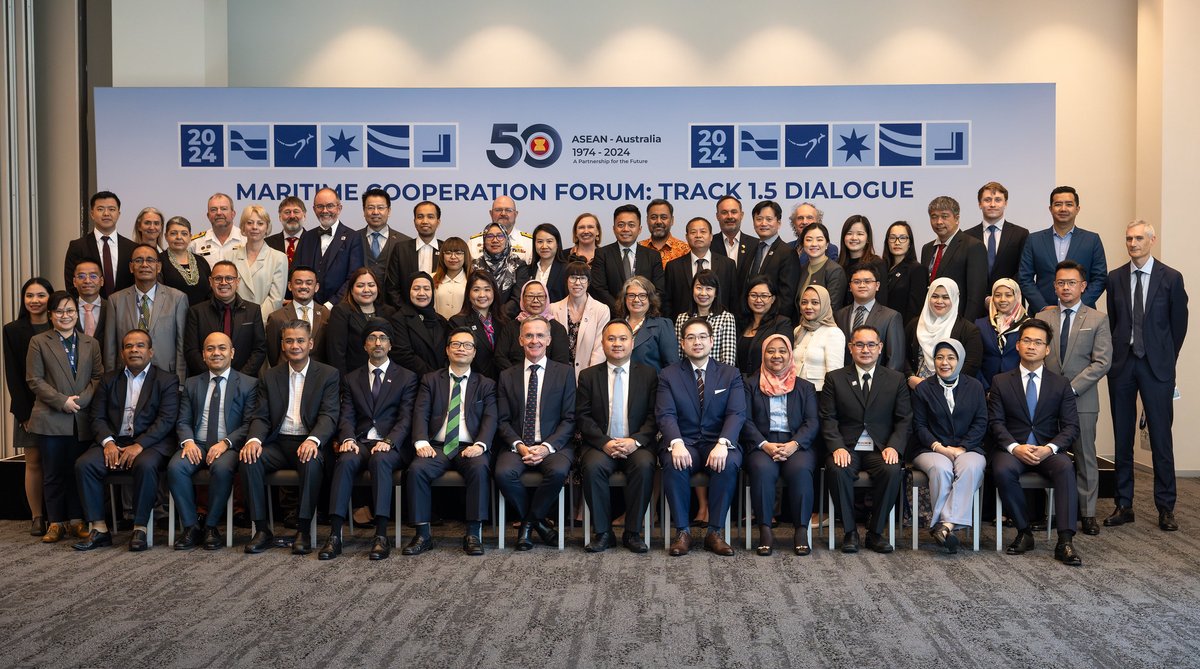 ausgov's tweet photo. The #ASEAN50AUS Maritime Cooperation Forum came to a close yesterday. 

Across two days, we saw informative discussions about the current and future state of maritime cooperation in the #ASEAN region. https://t.co/4wDn7frx6v