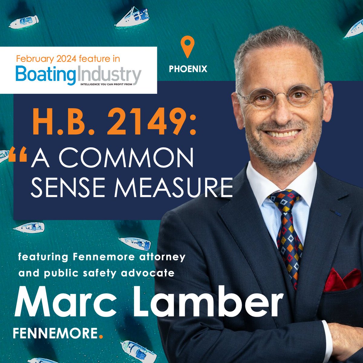 Fennemore's Marc Lamber was quoted on the development in a recent article from Boating Industry. 
ow.ly/siH550QM5rF

#Boating #SafeSummers #LegalNews #BoatersLicense #Fennemore #Phoenix