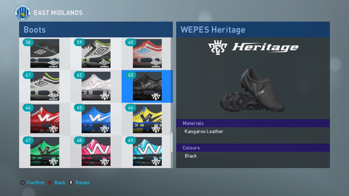 8adam6's tweet photo. @frederikgomes @19DLG @robbyearon @Adam_Bhatti @GalvaniRenan @darllan_gomes @we_konami @Edilton09 @eFootballInside @E_footballeur Two classic boots on Fifa 22, make legend players better on the eye. Rather have the Heritage boots over the Wepes classics 🤢🤢🤮🤮 think this could be an easy fix (for the generic boots) but prefer the old Nikes and Adidas. @Adam_Bhatti @play_eFootball https://t.co/BCnjfQ1V97