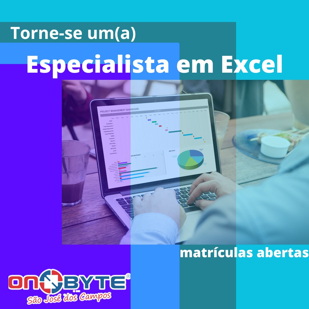 onbytesjcampos's tweet image. 🚀 Bora virar o mestre das planilhas com a gente? O Curso Especialista em Excel da On-Byte tá on fire! 🔥 #PlanilhaTurbo #OnByteExcel #CursodeExcel