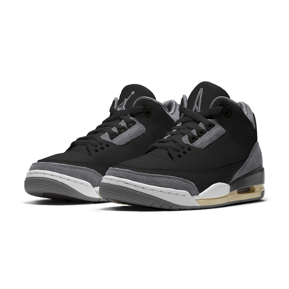 houseofheat's tweet photo. A Ma Maniére x Air Jordan 3 "Black" Releases July 2024

DETAILS: https://t.co/OzAtJLTA9h

*Speculative mock-ups https://t.co/RxRhRrJKW4