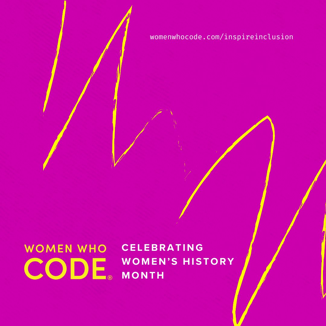 WWCodeGville's tweet image. Join us in fundraising for @WomenWhoCode in honor of Women’s History Month. Your donation creates access to scholarships and educational resources for #WomeninSTEM.

💌 #InvestInWomen by donating at womenwhocode.com/inspireinclusi….

Repost to support #WomeninTech.

#InspireInclusion