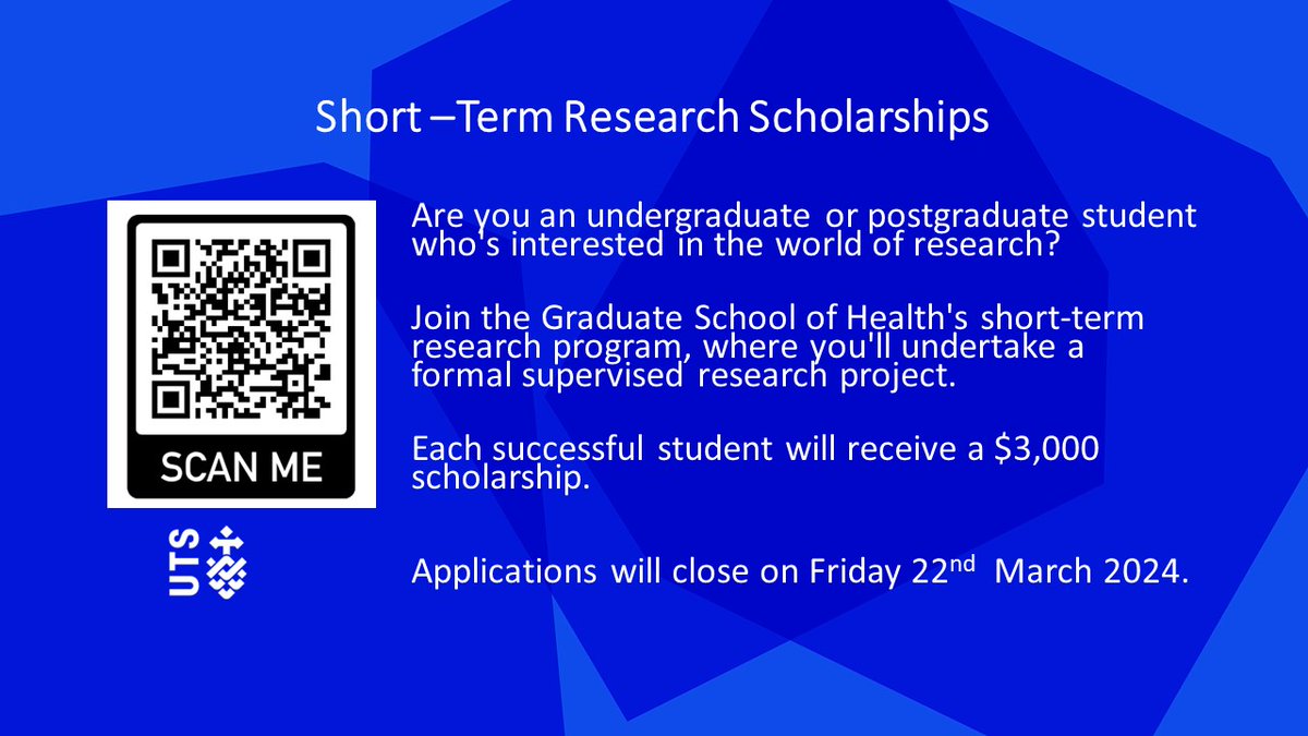 We're giving away a $3,000 research scholarship! 🤑 Don't miss out, hit the link or scan the QR code to learn more: ow.ly/VuBk50QIZlk #Research #Scholarship