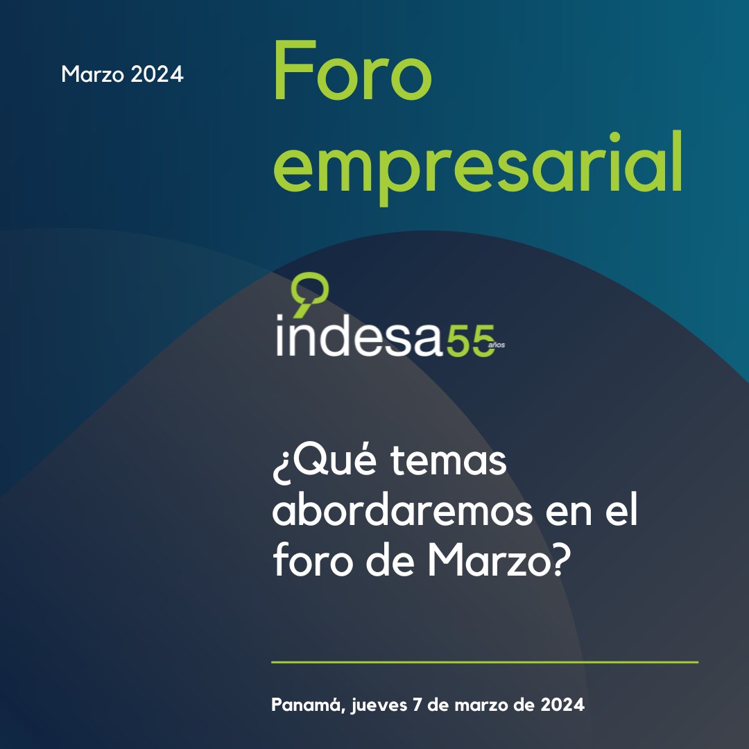 indesacapital's tweet image. En el próximo Foro Empresarial #INDESA de marzo discutiremos el flujo de caja del gobierno según el informe reciente del @IMFNews y planes de acción. También analizaremos la demografía electoral y el votante mediano. ¡Únete y sigue nuestro contenido en redes! #Panamá #Economía