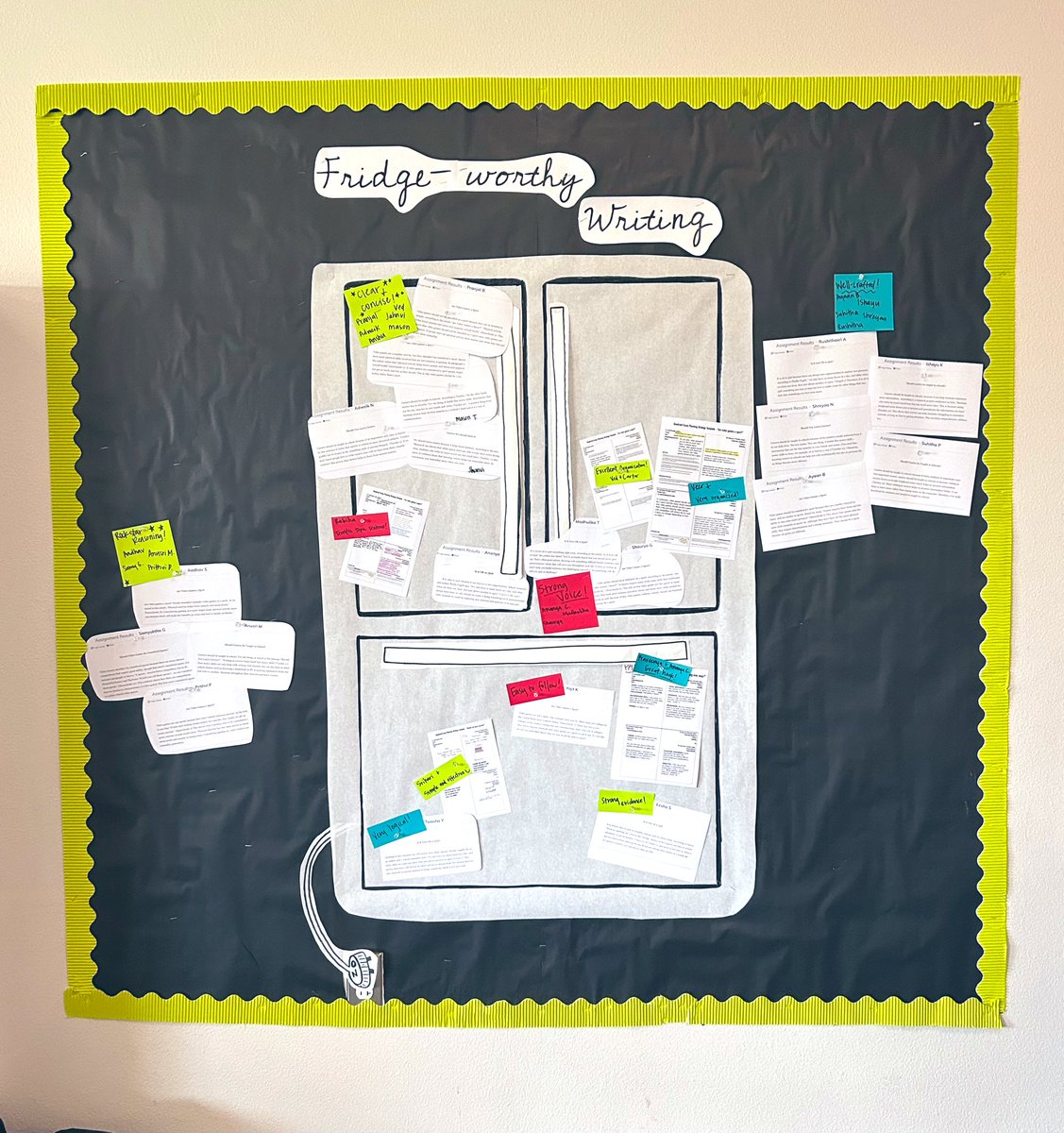 Lots of fridge-worthy writing to celebrate this unit! <a href="/CMSWestWrangler/">Coppell Middle School West</a>