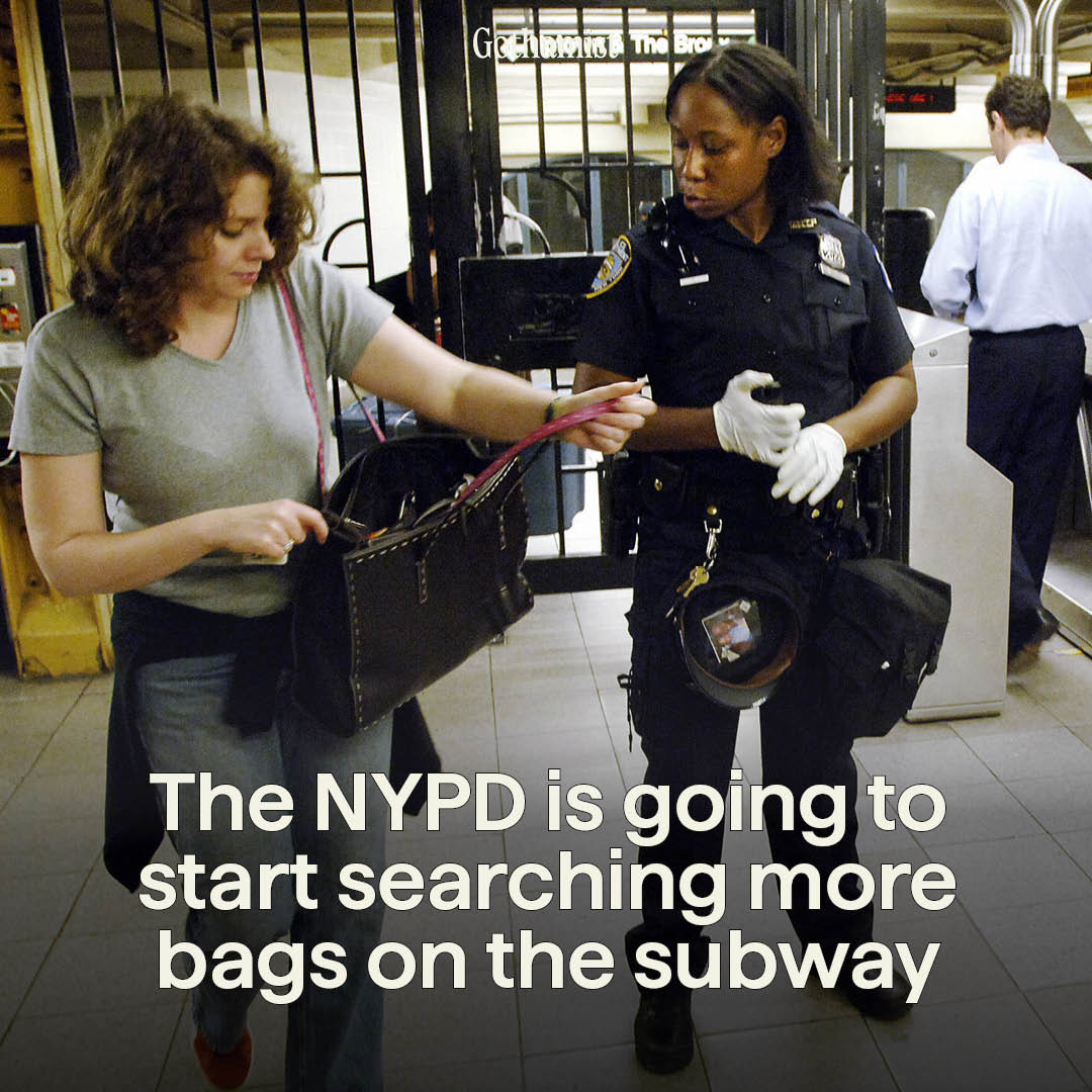 Gothamist's tweet photo. Mayor Adams says the city is deploying an additional 1,000 NYPD officers to patrol the subway.

The state is planning to deploy personnel to assist police with bag checks, according to a spokesperson for Gov. Hochul.

Read more: https://t.co/vmJu1qzxEp https://t.co/ocodmzBtxi