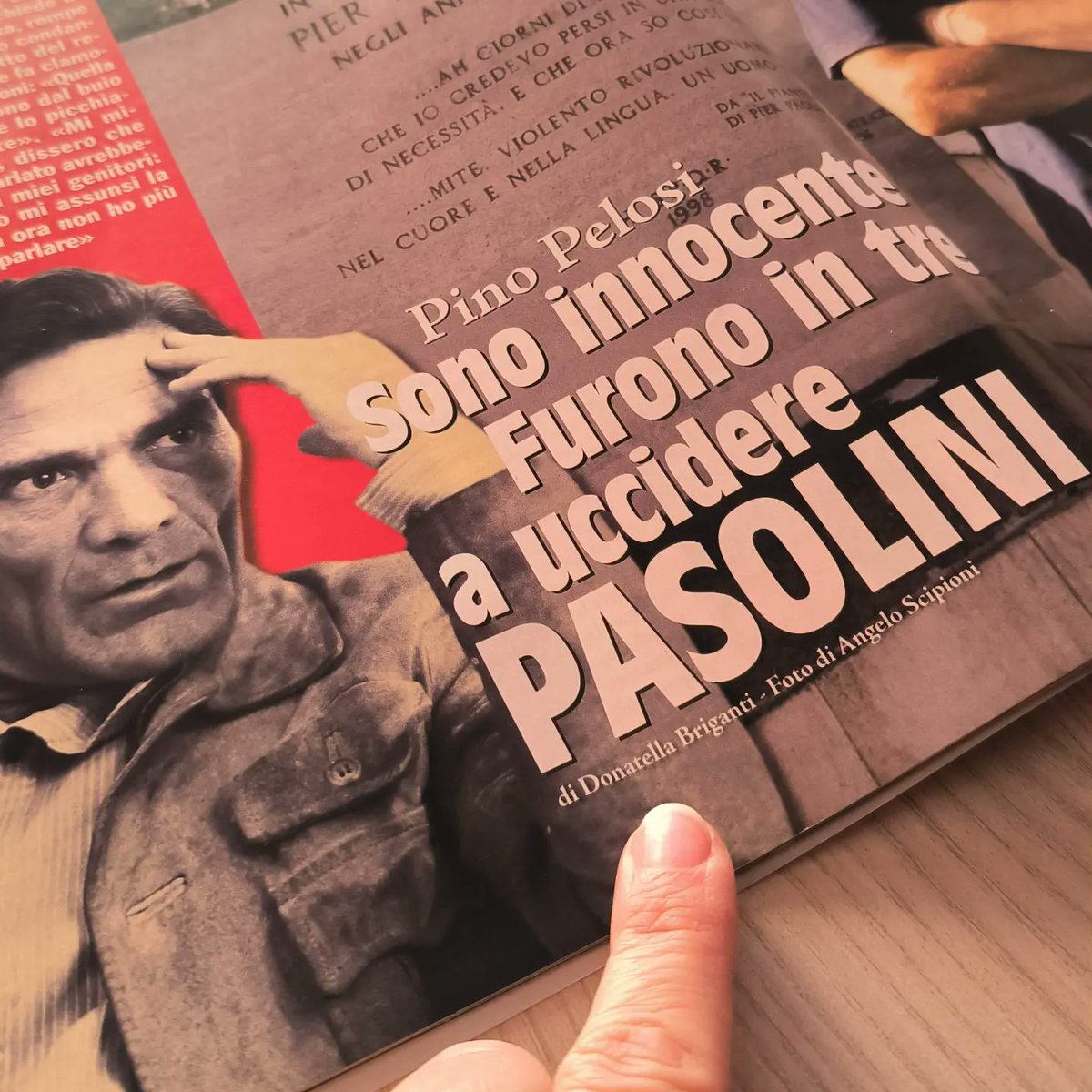 donabriganti's tweet photo. Oggi #pierpaolopasolini avrebbe compiuto 102 anni!
Quando, nel 2007, intervistai Pino Pelosi, ormai morto anche lui, parlai a con una pagina di storia, solo scritta in modo molto confuso da colui che veniva chiamato "Er rana" e avvolta ancora oggi da molti misteri.
#interviste https://t.co/Gjd5wQpxhc