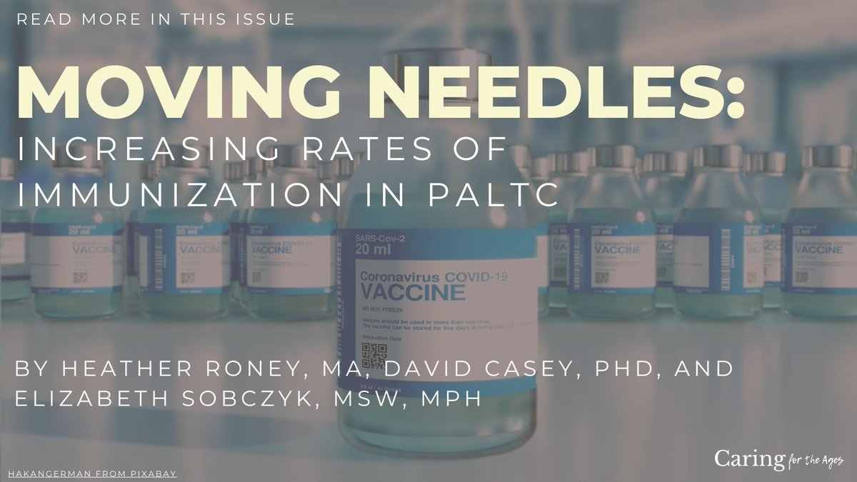 Caring for the Ages (@caring4theages) on Twitter photo In 2021, <a href="/AMDApaltc/">AMDA - The Society for PALTC Medicine</a> entered a cooperative agreement with the #CDC to improve routine adult vaccination rates for residents and staff across #PALTC settings.
The five-year project, called Moving Needles, provides an update: caringfortheages.com/article/S1526-… In 2021, <a href="/AMDApaltc/">AMDA - The Society for PALTC Medicine</a> entered a cooperative agreement with the #CDC to improve routine adult vaccination rates for residents and staff across #PALTC settings.
The five-year project, called Moving Needles, provides an update: caringfortheages.com/article/S1526-…