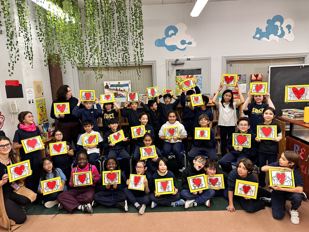 During February, #CatholicSchools celebrated the #VirtueOfLove ❤️ At @BonaventurTCDSB, we channeled this spirit into creating masterpieces inspired by Haring’s “Love”, highlighting love’s impact on community, creativity, relationships, and transformation. 🎨 || @TCDSB