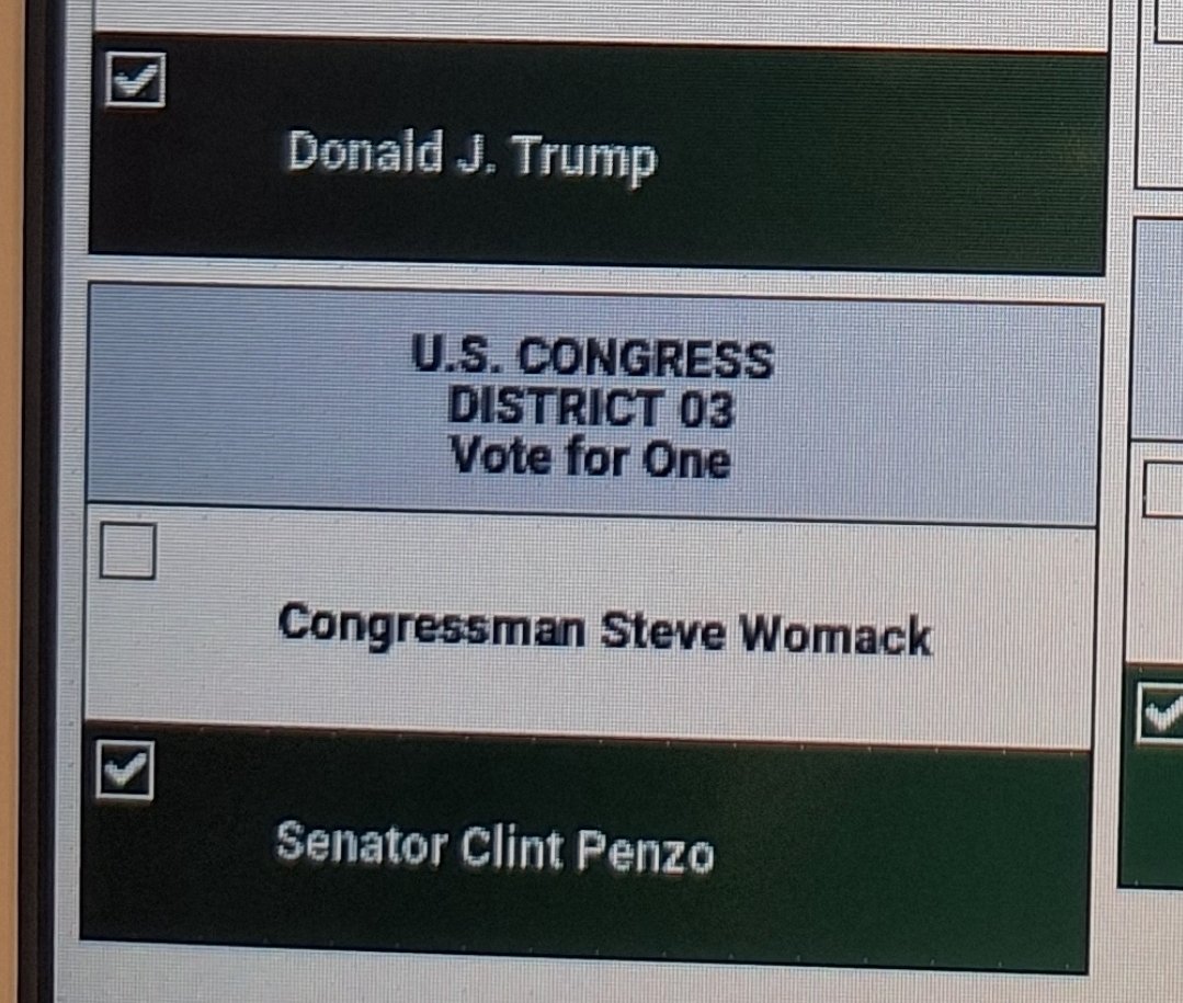 @SarahHuckabee Got both the best candidates on the ballot! @ClintPenzo !