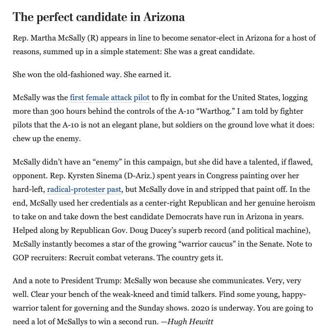 With Sinema's announcement, I am reminded of the wrongest Hugh Hewitt take (tough competition): washingtonpost.com/opinions/the-m…