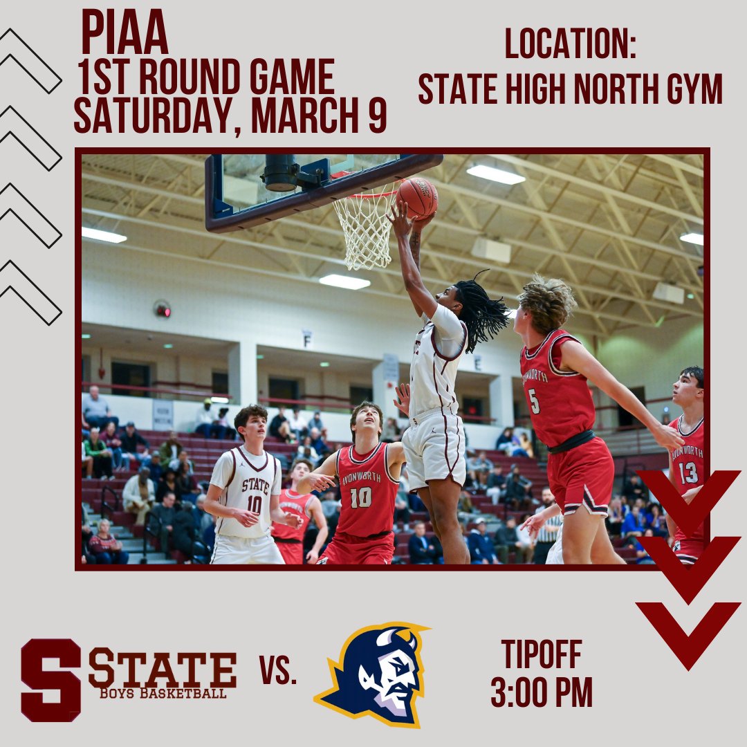 SC Athletics (@scasdathletics) on Twitter photo We are excited to be able to share that <a href="/StateHighHoops/">SC Basketball</a> will be back in the North Gym on Saturday at 3 PM to host Mt. Lebanon in a PIAA 1st round game! Grab those tickets and pack the North Gym this weekend!
๐ฆ๐๐ We are excited to be able to share that <a href="/StateHighHoops/">SC Basketball</a> will be back in the North Gym on Saturday at 3 PM to host Mt. Lebanon in a PIAA 1st round game! Grab those tickets and pack the North Gym this weekend!
๐ฆ๐๐