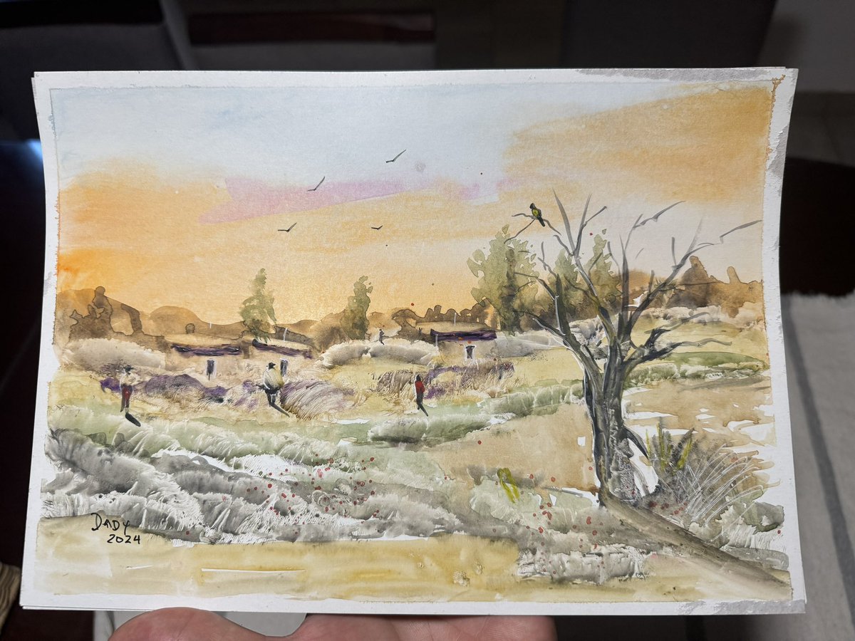 Mi papá volvió a pintar después de 50 años e hizo esto.