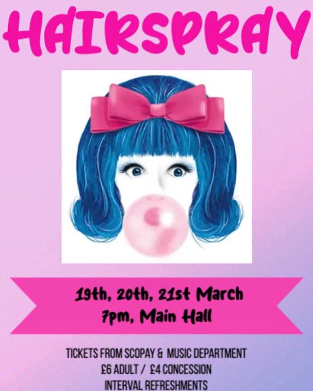 JCA Music (@cabotmusic) on Twitter photo It’s school production time <a href="/johncabotnews/">John Cabot Academy</a> <a href="/Cabotfederation/">Cabot Federation</a> Two weeks tonight is opening night,so make sure you get your tickets 🎟️
You can purchase on ScoPay or reserve or buy via Ms Grierson in Music. #youcantstopthebeat #hairspray #performingarts 🎵 It’s school production time <a href="/johncabotnews/">John Cabot Academy</a> <a href="/Cabotfederation/">Cabot Federation</a> Two weeks tonight is opening night,so make sure you get your tickets 🎟️
You can purchase on ScoPay or reserve or buy via Ms Grierson in Music. #youcantstopthebeat #hairspray #performingarts 🎵