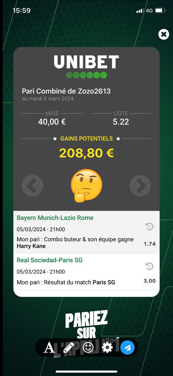 Merci @UnibetFrance #TeamParieur