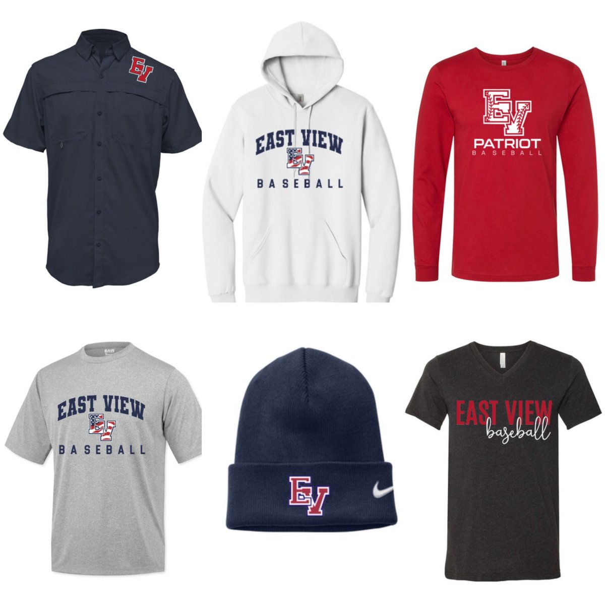 Last day to order #EVHSPatriotBaseball merch!  The store closes at midnight tonight.  evbaseball.itemorder.com/shop/sale/