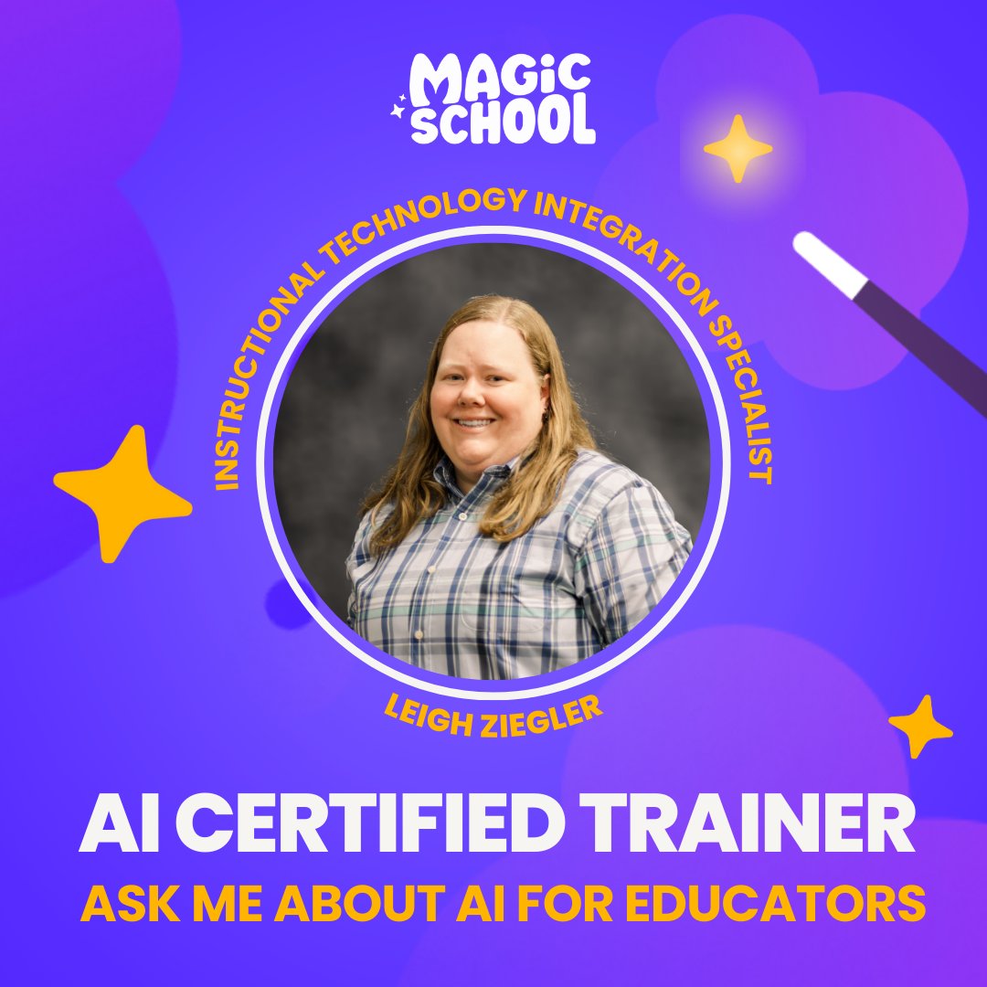 I am proud to share I am now an AI Certified Trainer with <a href="/magicschoolai/">MagicSchool AI 💜 🪄✨</a> , the leading AI platform in education. I can't wait to share this awesome platform with other educators!