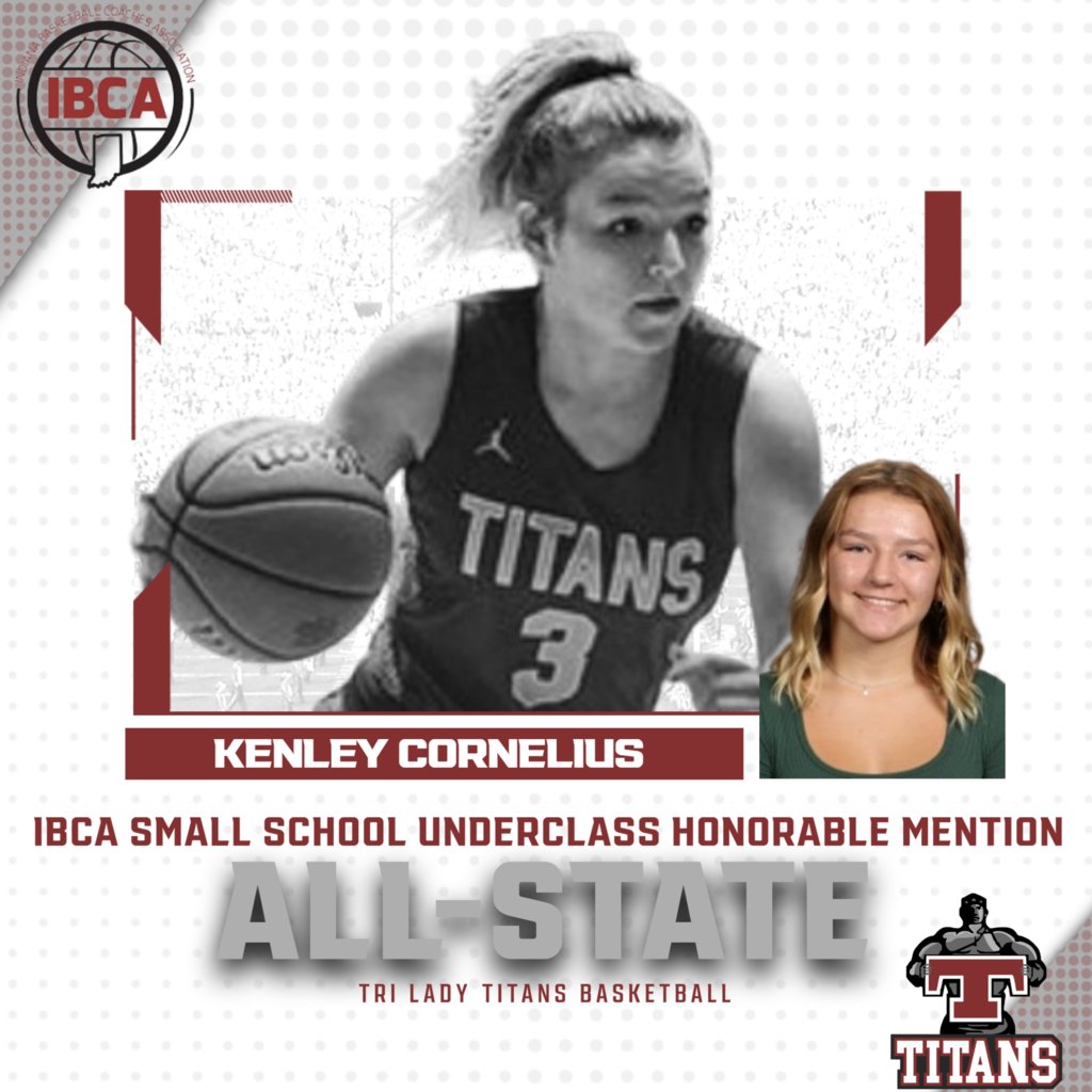 Congratulations to Junior Kenley Cornelius who was recently named to the Indiana Basketball Coaches Association (IBCA) Underclass Honorable Mention All-State Team. We are proud of you, Kenley!