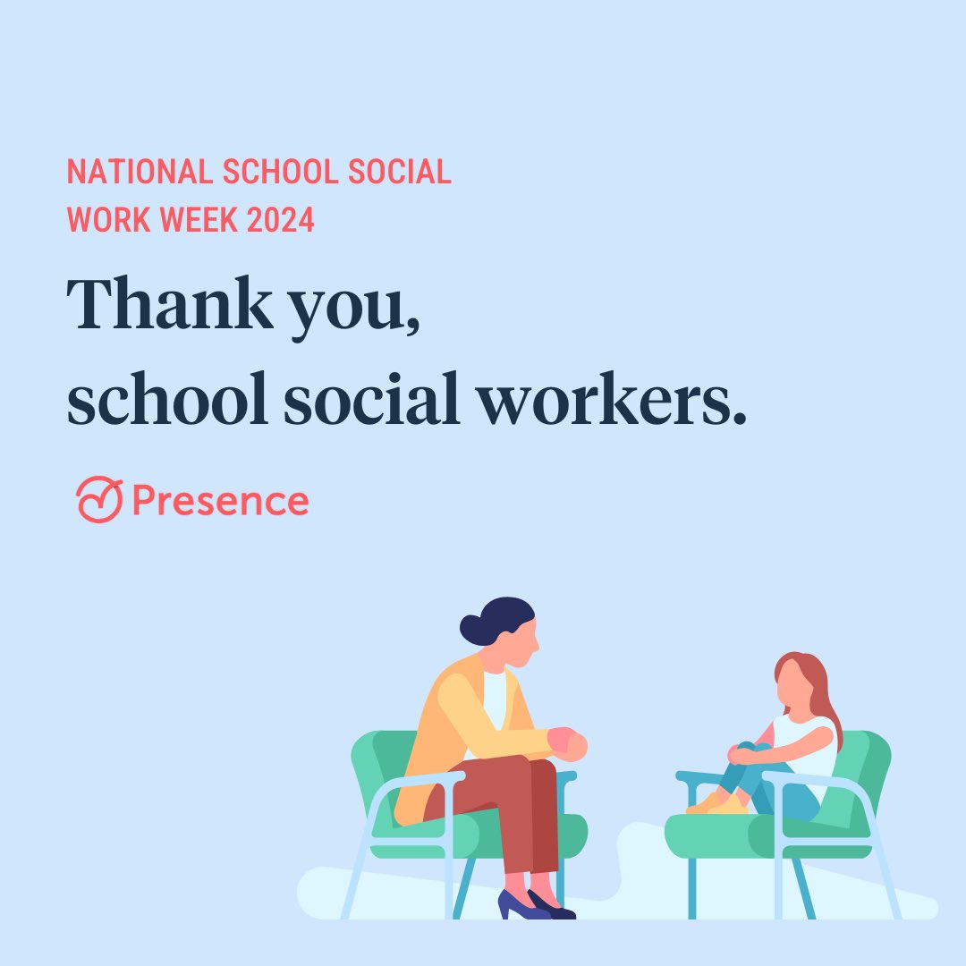 This National School Social Work Week, we at Presence take a moment to honor and celebrate the incredible school social workers who dedicate their lives to supporting students' well-being. We know that your impact is immeasurable, and we stand with you.