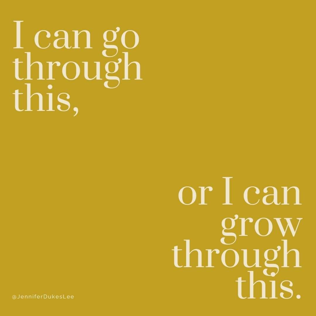 cormany_sara's tweet photo. "I can go through this, or I can grow through this." @dukeslee #growth #grace #hardstuff https://t.co/Mi5iWO1zAR