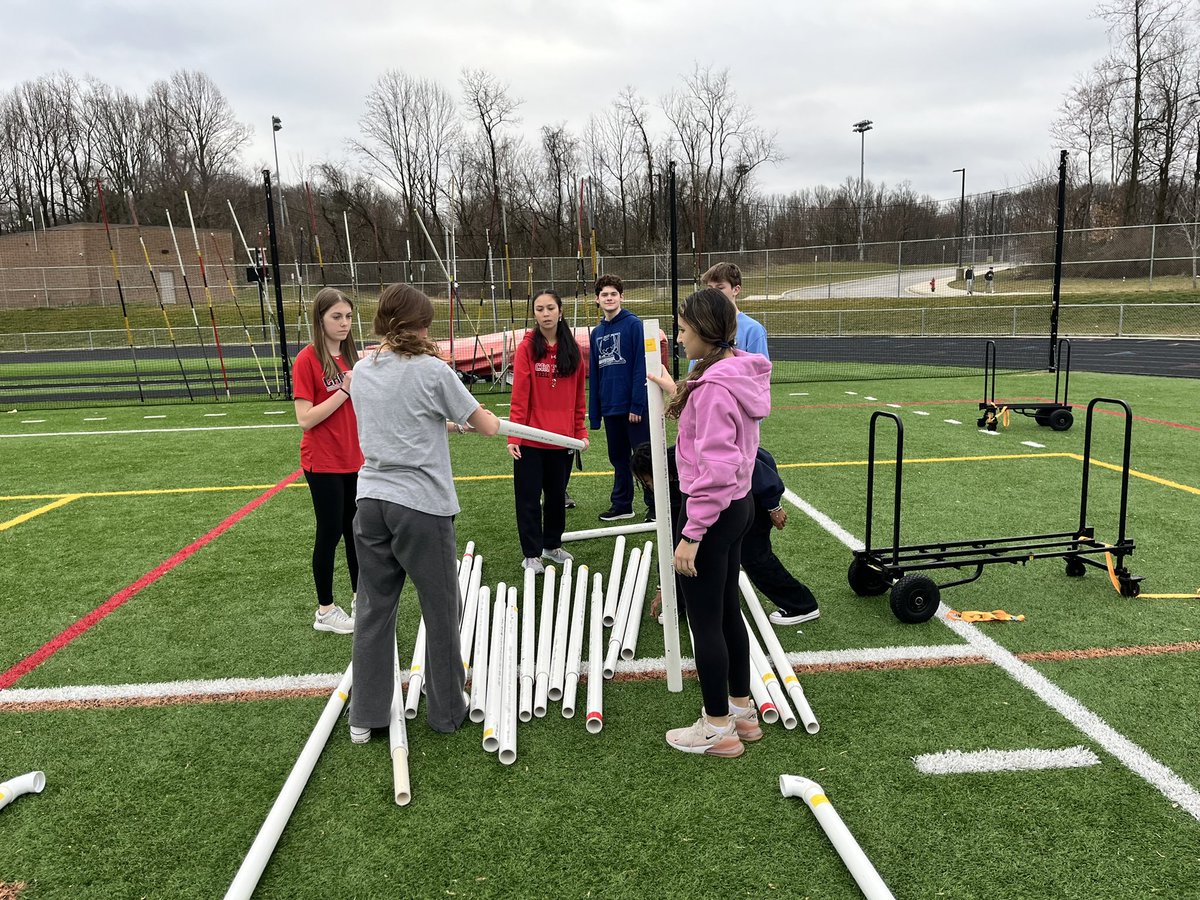 #CrHSUnifiedBocce setting up for another great season.. this year we have just over 60 student-athletes that are ready to continue the inclusive tradition and culture that has been established at @CroftonHigh from day one. #TogetherCardsFly @SpOlympicsMD @AACPSAthletics