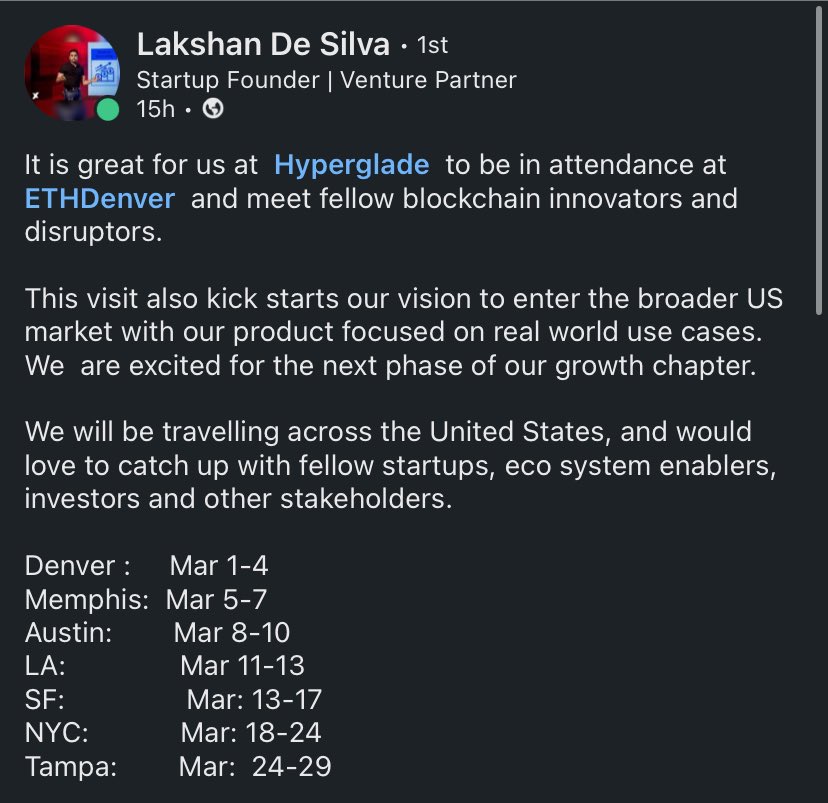 CoffeeSnortsMe's tweet image. We are going to be in US the whole of this month. 

Would love to catch up with fellow startups. 

#hyperglade