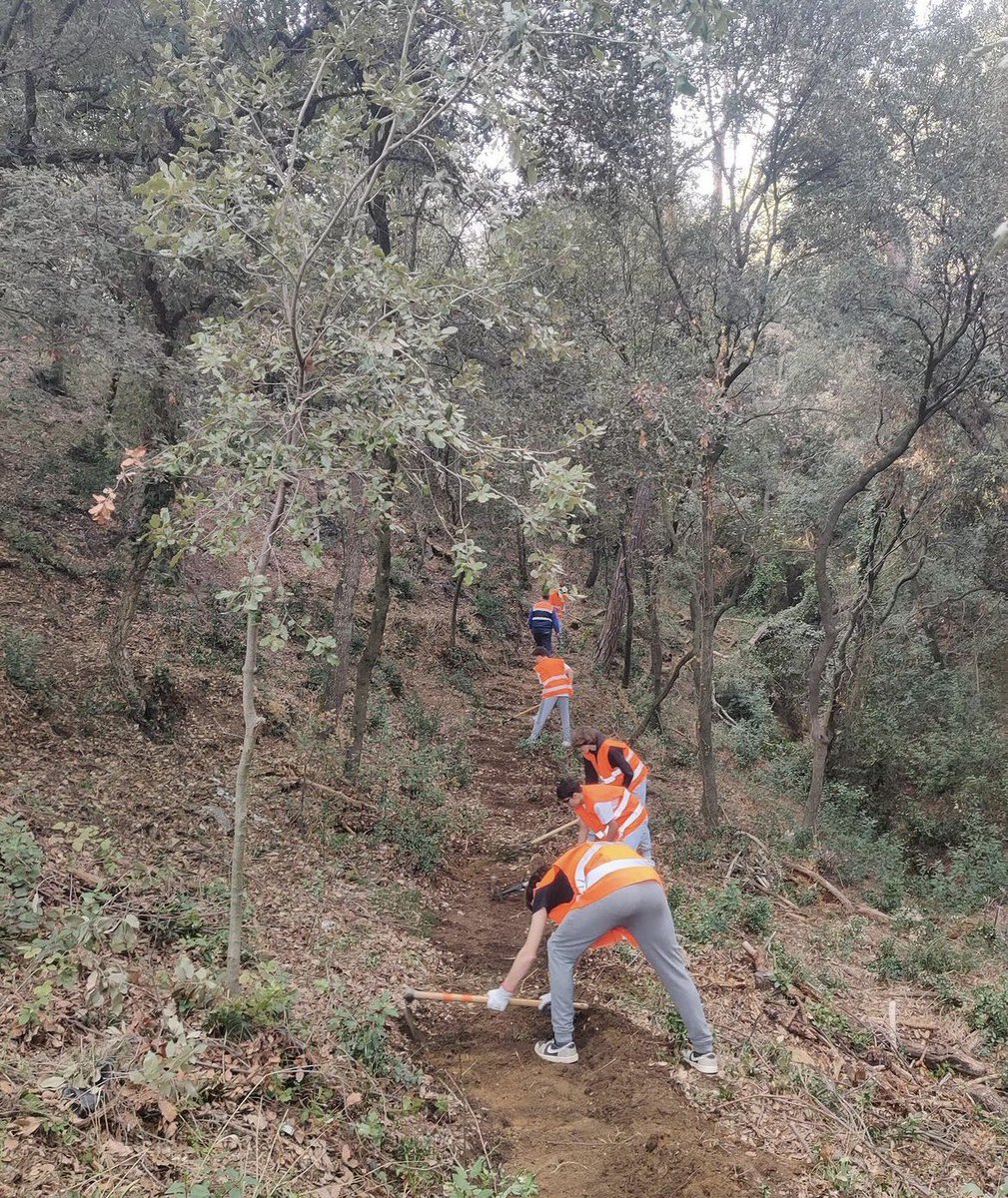 InsXammar's tweet photo. 🌲🌳Avui l’alumnat de 4t d’ESO que realitza el #serveicomunitari amb #protecci��civil ha iniciat la seva participació en el projecte #guardiansdelmedi. L’objectiu és recuperar entorns naturals del municipi. Gràcies @pc_ametlla i @AjAmetllaValles 
#fementornnatural #fempoble https://t.co/71hUKc3hBP