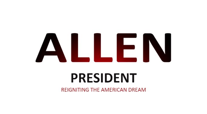_kennethallen's tweet photo. We have people in position of power who are not thinking about the well being of our people nor our country.

It’s time every voice from every zip code across America be heard. Today I announce my candidacy for President of United States. #AllenforPresident 🇺🇸 https://t.co/OlVBlnOyKD