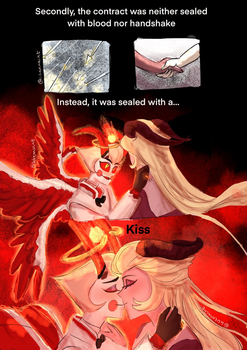 LilienNacht's tweet image. The first Pact with the Devil.
No need for blessings.
All i need is your love
#HazbinHotel #HazbinHotelFanart #HazbinHotelLucifer #HazbinHotelLilith #LilithxLucifer #lucilith