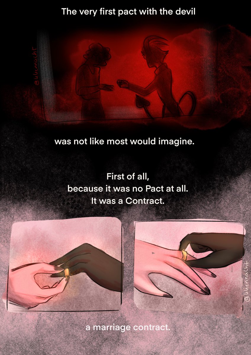 LilienNacht's tweet image. The first Pact with the Devil.
No need for blessings.
All i need is your love
#HazbinHotel #HazbinHotelFanart #HazbinHotelLucifer #HazbinHotelLilith #LilithxLucifer #lucilith