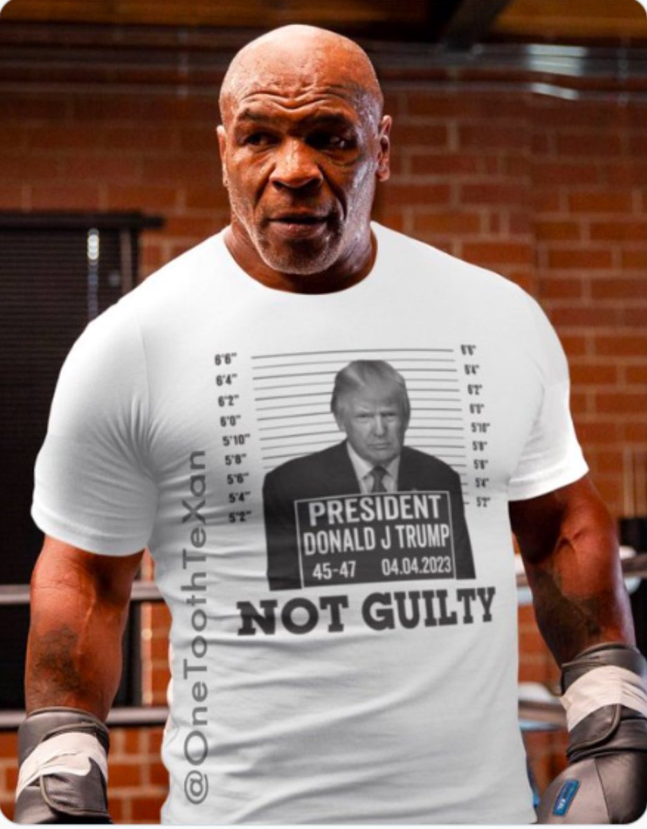 TommyD1776's tweet photo. Charles Barkley says if he see a black person walking around with a Trump mug shot shirt on he’s going to punch them in the face. Well here you go bitch! Ding Ding round 1. https://t.co/gCVD5NdQ4K