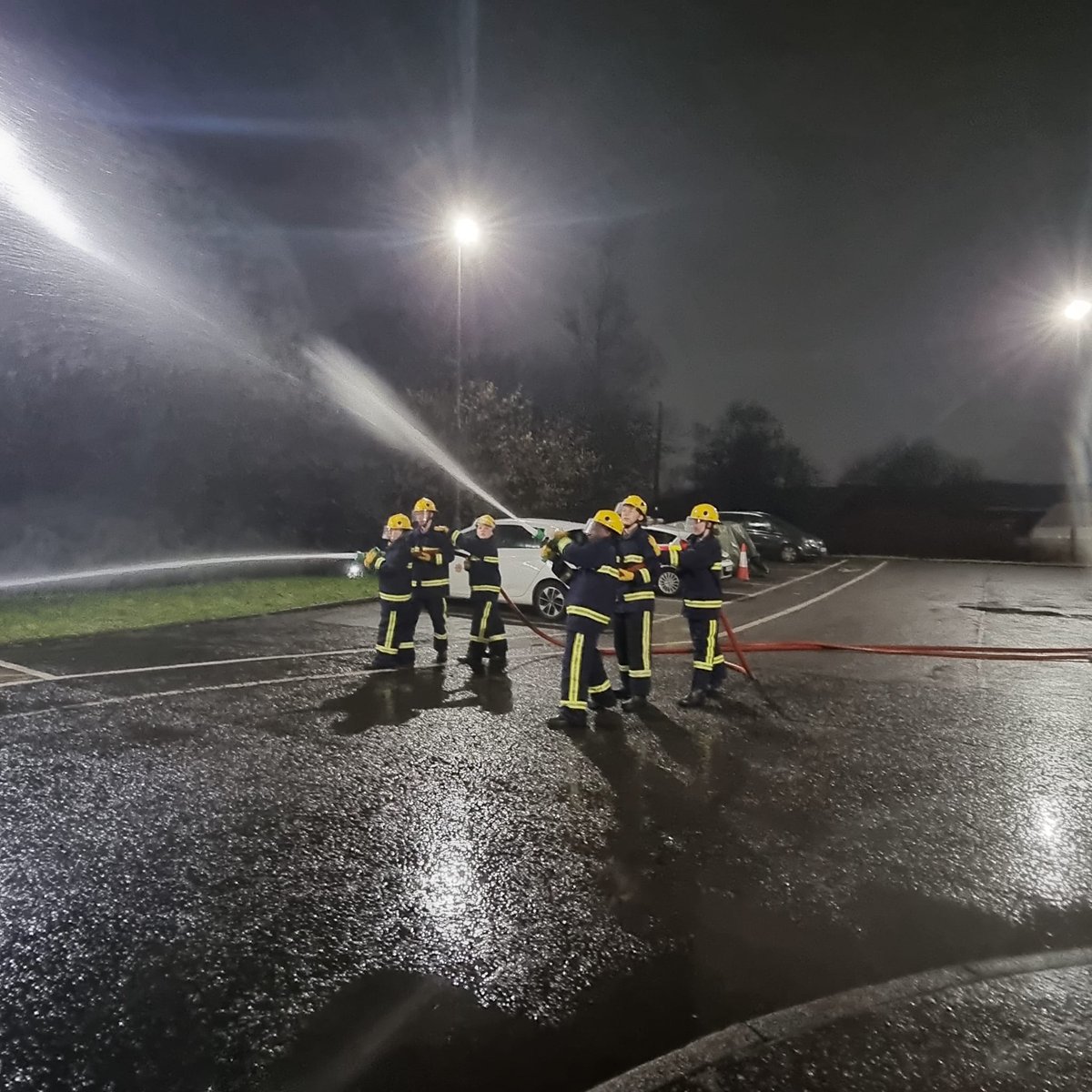 A bit wet and wild at <a href="/SFRS_LanYVS/">SFRS Lanarkshire YVS</a> tonight but the attitude and commitment of our young people was as fantastic as always! Continual learning and improvement whatever the weather!