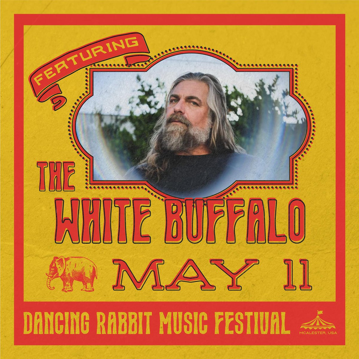 McAlester, OK! We’re coming your way on May 11th! Link in bio. #thewhitebuffalo