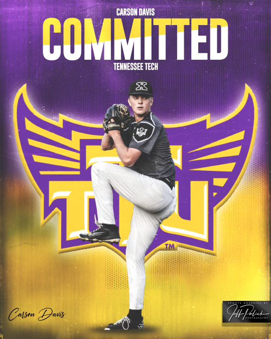 I am blessed to announce that I will be committing to Tennessee Tech University! Huge thanks to everyone who helped me on and off the baseball field! Massive thanks to <a href="/eXposureBB/">eXposure Baseball</a> and <a href="/peak_kinetic/">PeakKineticPerformance</a> as well! Wings Up!