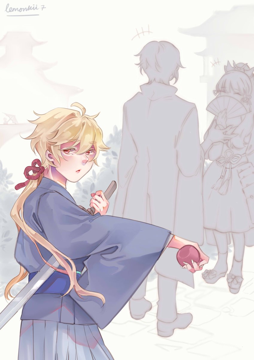 KiiLemon's tweet photo. In my doodle, delulu era.
What if Aether did not meet Paimon and got stranded in Inazuma...?
#Genshinlmpact #kamisatoayato #Aether #Yatother #Ayatoaether
heheheheheh.... https://t.co/K35jCvAZgE