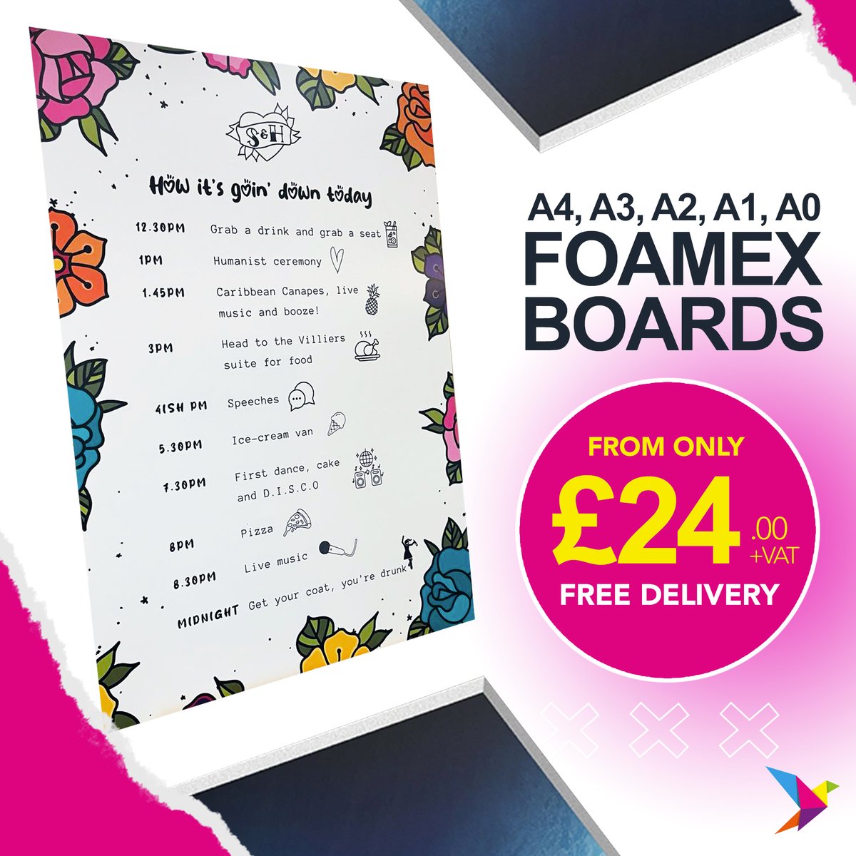 Promote your upcoming campaign or announce a thrilling event with our durable, weather-resistant boards. Our Foamex Signs are tailor-made for both interior and exterior promotions, offering you great flexibility.
rugbyprinter.co.uk/product/foamex… 

#printing #signs #printshowoff #foamex