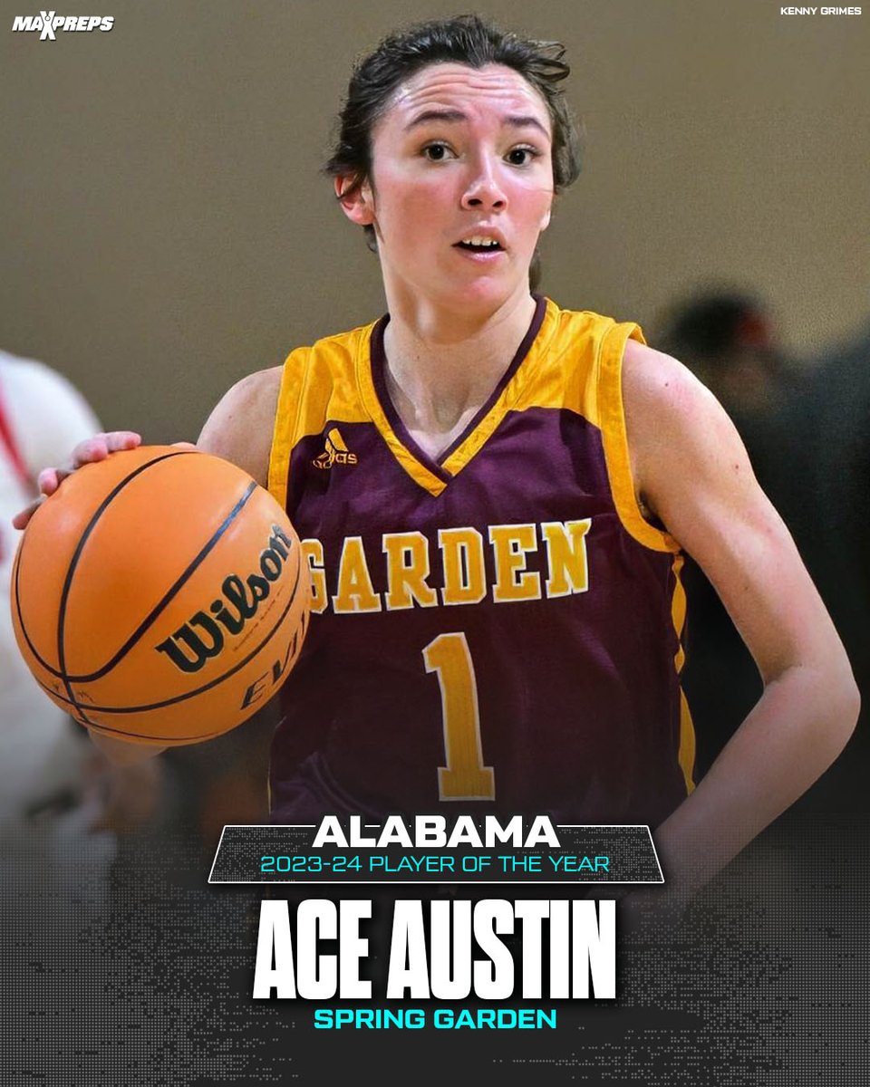Ace Austin of Spring Garden is the 2023-24 Alabama MaxPreps High School Girls Basketball Player of the Year. 🔥🏆

✍️: maxpreps.com/news/0QltiejR0…