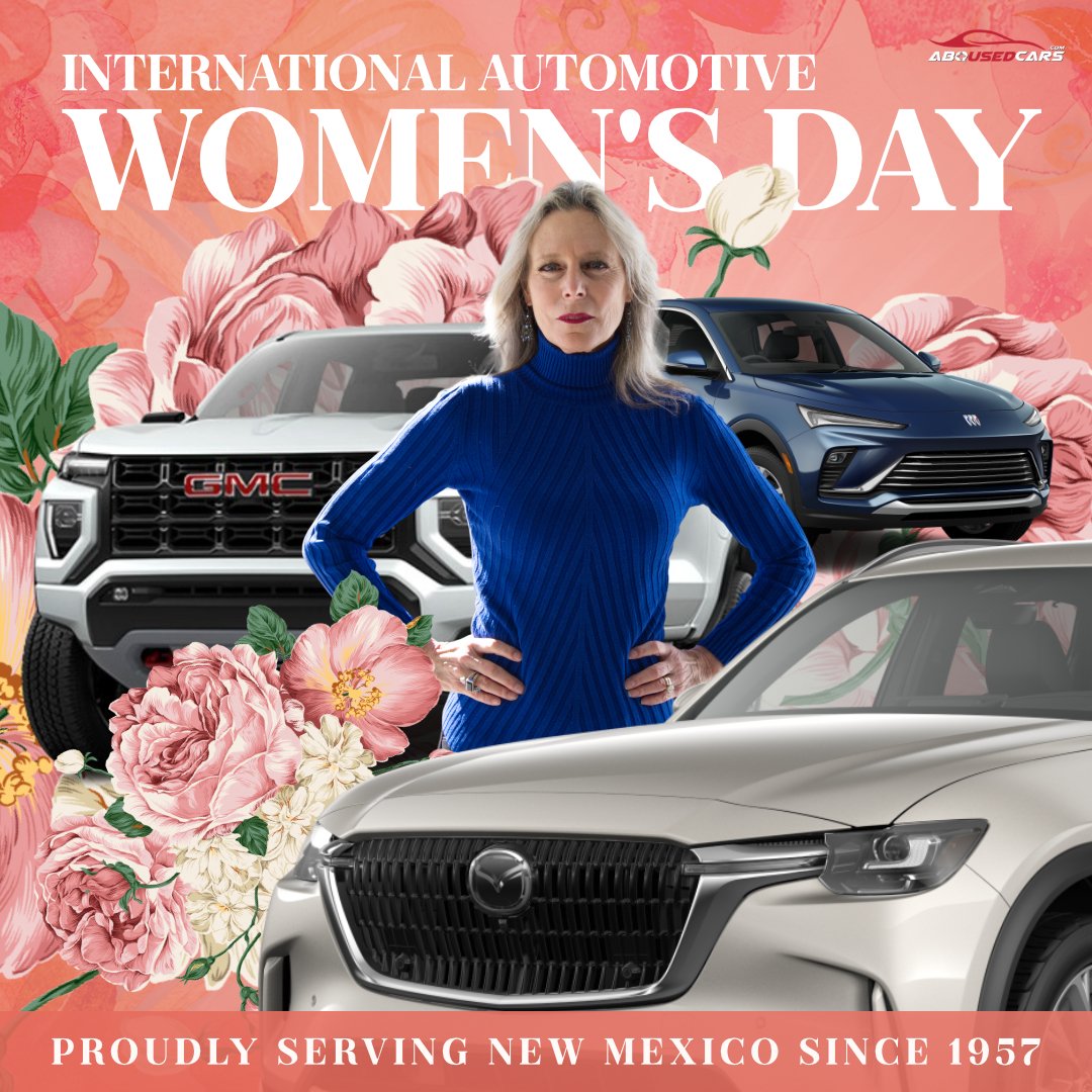 abqused's tweet image. Celebrating International Automotive Women's Day!🚗

We honor our amazing owner, Annette DiLorenzo, whose vision and passion drive us to new heights. Cheers to Annette and all the phenomenal women shaping the automotive world! 👩‍💼
#WomenInAuto #DrivingSuccess #WomenOwnedDealership