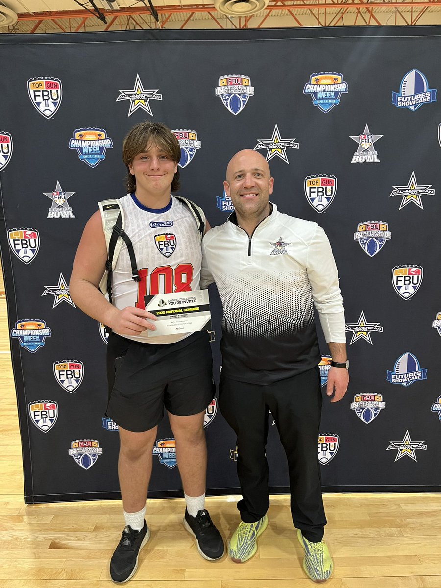 Thank you West Wood HS for hosting the @FBUcamp in Austin. I’m glad to have received my official invitation to the national combine later this year along with an invitation top gun. @TrojanAnderson @d_hatcher80 @Zoumboukos65 @ztlongsnapping @AlfStLegend @CoachBPNCSA @2MGE_