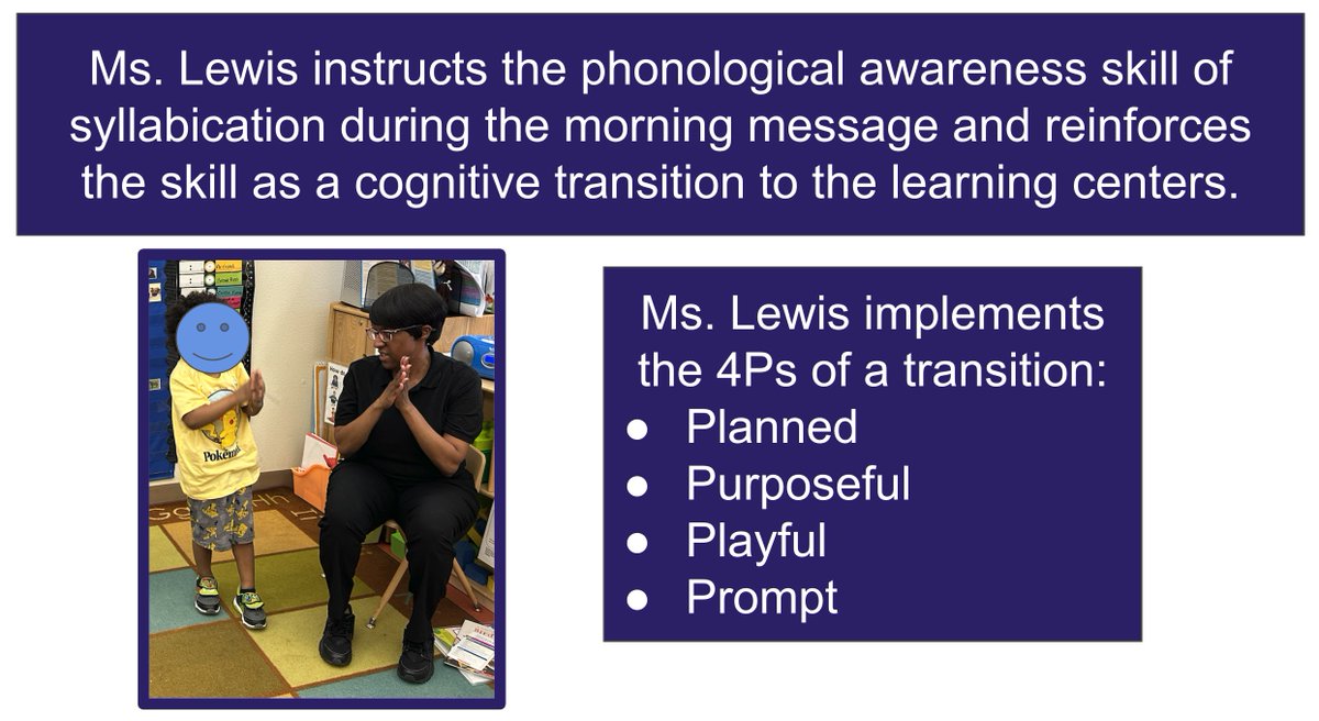 Way to go Ms. Lewis from PreK Partnerships at Buckeye Head Start for instructing syllabication during the morning message and reinforcing the skill as a cognitive transition 🤩 @JulieFore21 @HildaCRobinson @Mo1Ramirez @MurilloDebbie1 @DrElenaSHill @AngieGaylord @PrekIsd