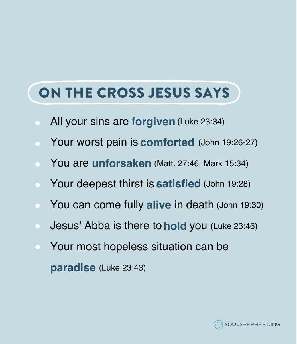 On the cross Jesus Christ is healing your sin and shame, he’s removing your forsakenness!