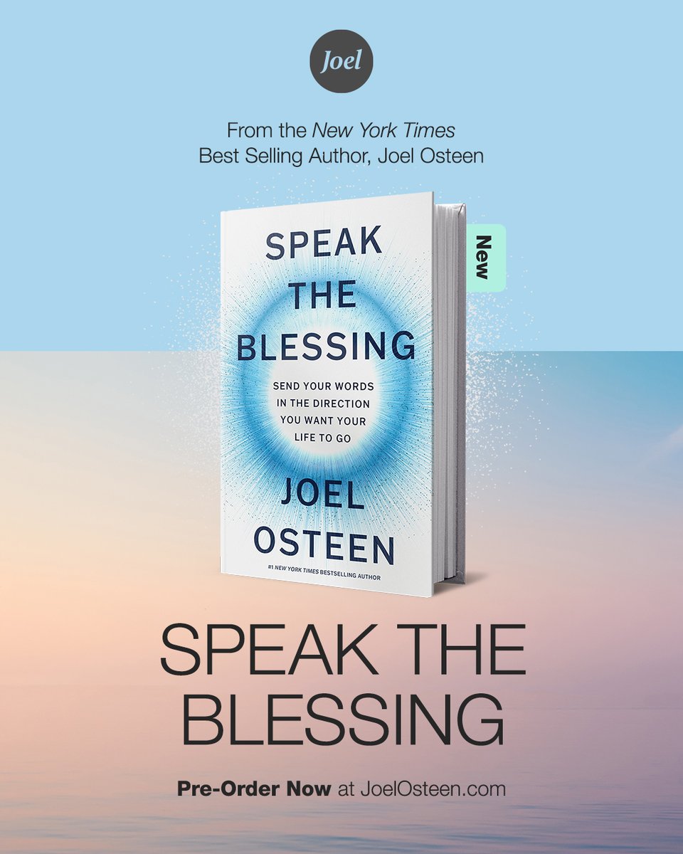 I want to help you declare words that invite God’s blessing and favor into your life. That’s why I’m so excited for you to receive my upcoming book, Speak The Blessing.
 
Available for Pre-Order today: bit.ly/3InojDG
 
#SpeakTheBlessingBook