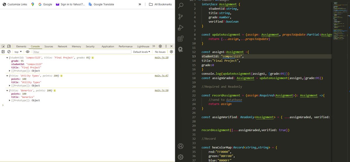 thejinsjoy's tweet image. Day 6: Today, I learned about Utility types from the TypeScript tutorial #100DaysOfCode #DocumentingMyCodingJourney