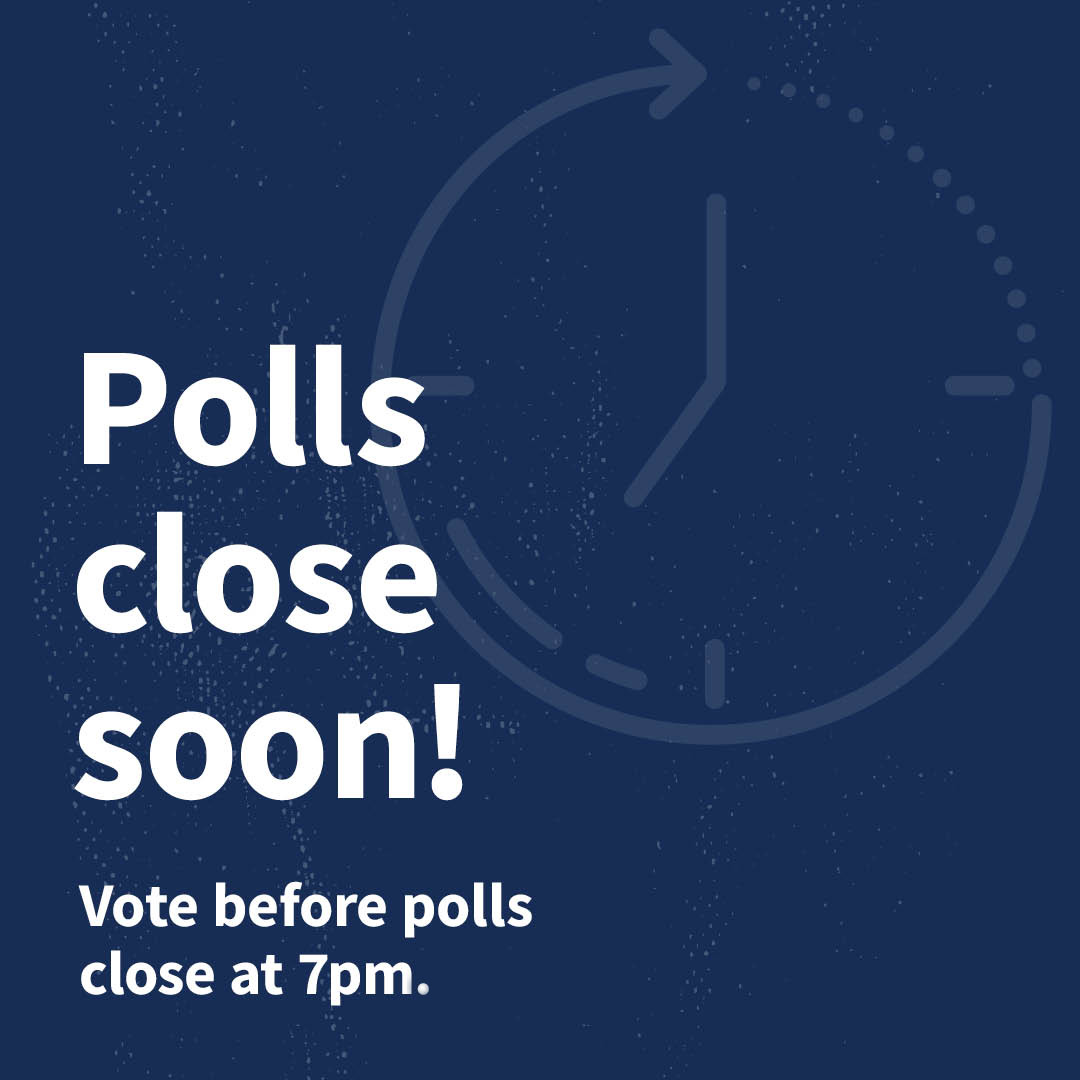 Make sure your vote counts today, Virginia! Polls are open until 7pm EST tonight. Voting is fast and easy, so you still have time. Visit Vote.Virginia.gov to find your polling location. #VaElections2024 #VaisForVoters