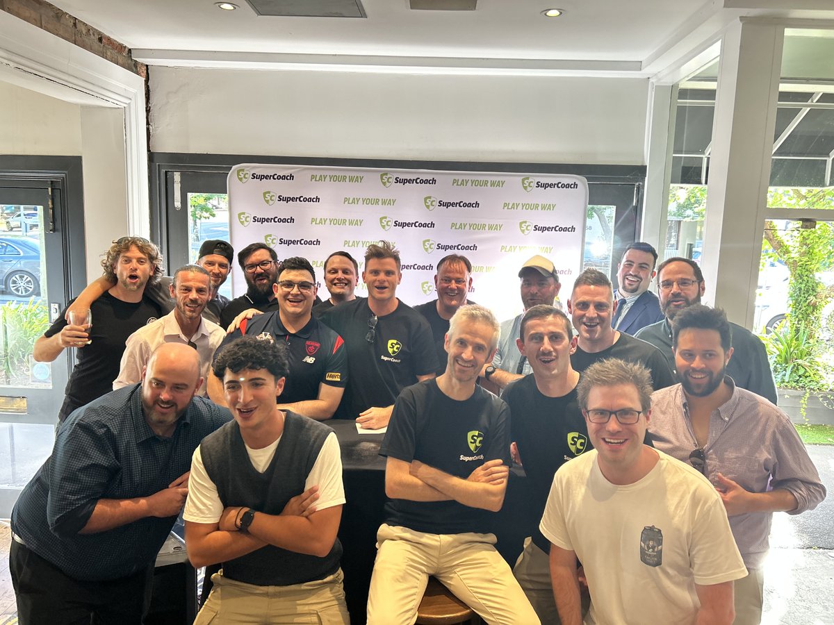 Great to hang out with so many amazing content creators at the #supercoach and pick their brains! To name a few... <a href="/Supercoach_DR/">SuperCoach with DR</a> <a href="/azzajewell/">Azza</a> <a href="/mjwant/">MJ Want</a> <a href="/bounce_centre/">The Centre Bounce</a> <a href="/BBall_Blokes/">Basketball Blokes</a> <a href="/JayPeeterman/">Jay Peeterman</a> <a href="/Swiz26/">Swiz26</a> <a href="/QuantumJC/">Clarky</a>  <a href="/LordHeathShaw23/">Heath Shaw</a> ... I think <a href="/magicmoments000/">The SCodfather</a> is hiding up the back