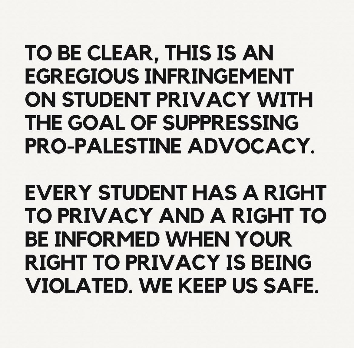 BREAKING: Columbia University wifi and services are being surveilled to provide evidence for a house committee investigation. Students were not warned about this privacy violation. Do not open any emails/messages you don’t recognize, use a VPN, & download signal.